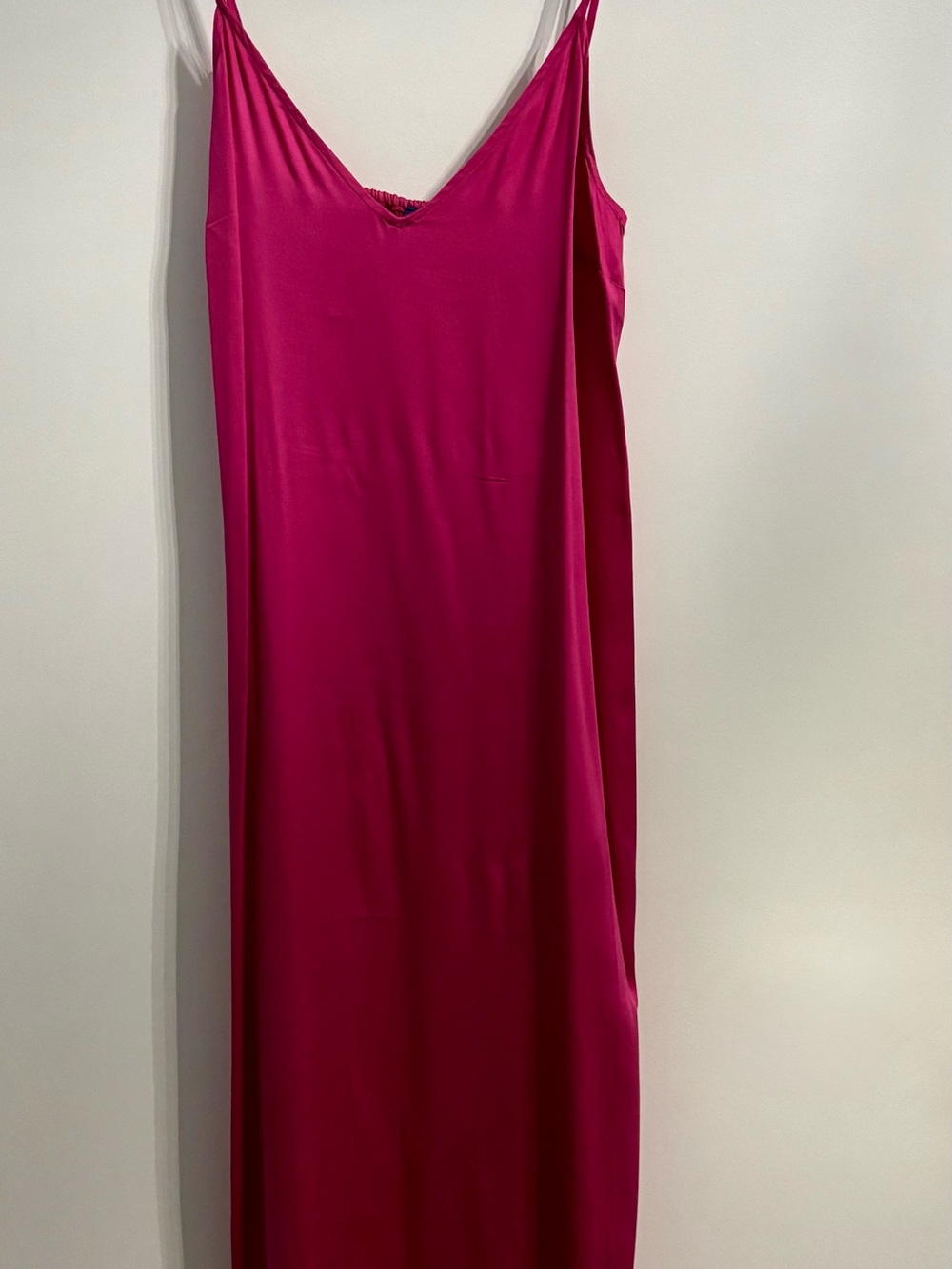 Old Navy Hot Magenta Slip Maxi Dress